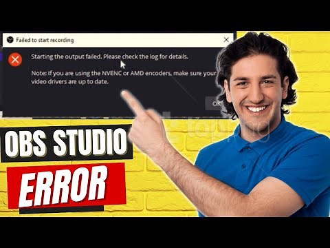 OBS Failed To Start Recording | How To Fix NVENC Error Codec: SOLVED | OBS TUTORIAL
