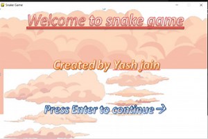 Snake Game using pygame