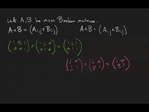 Basic operations with Boolean matrices