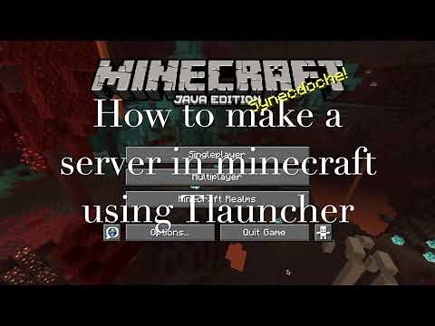 How to create a server in Minecraft using TLauncher 1.16.1