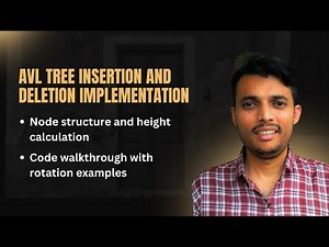 AVL Tree Insertion and Deletion Implementation Explained | Full Code Walkthrough with Rotations