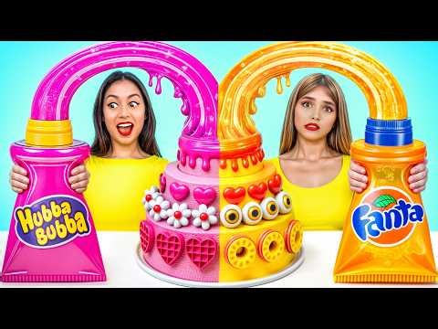 Rich vs Poor Cake Decorating Challenge | Expensive vs Cheap Desserts for 24 Hours by Candy Land