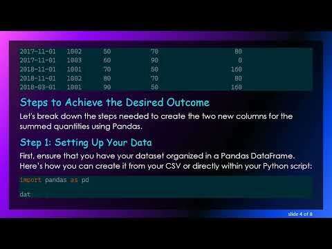How to Assign Group By Sum Results to New Columns in Pandas