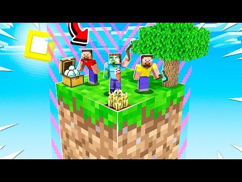 3 NOOBS vs 1 MINECRAFT BLOCK!