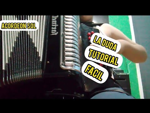 Tutorial la duda acordeón sol tono do