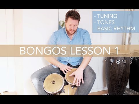 Bongos Lesson 1: The Basics (Tuning/Tones/Rhythm)