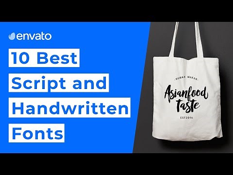 10 Best Elegant Script and Handwritten Fonts
