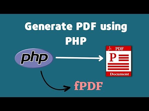 How to Generate PDF in PHP with FPDF Class: Step-By-Step Tutorial