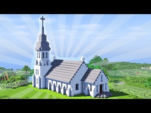 How To Build a Minecraft Church (CREATIVE BUILDING)