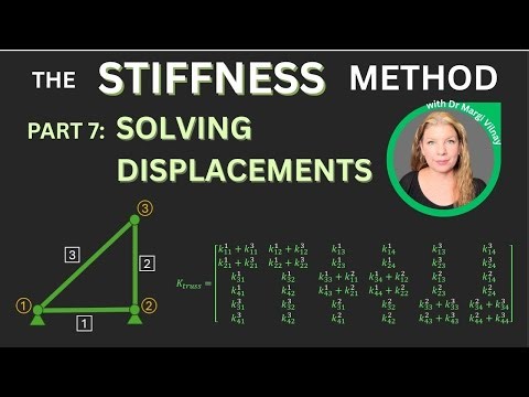 Stiffness Method | Lecture 7 Solving the Stiffness Equation & Displacements + MATLAB Frame Example
