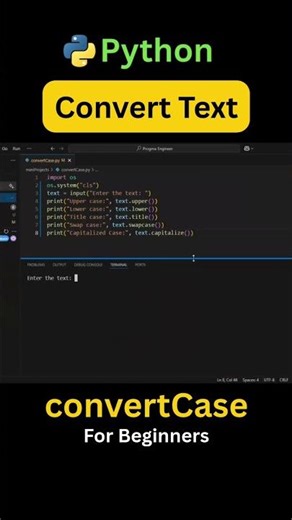 Convert Text Case in Python | Uppercase, Lowercase, Title