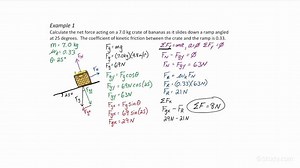 How to Calculate the Net Force on an Accelerating Object on an Inclined Plane | Physics | Study.com