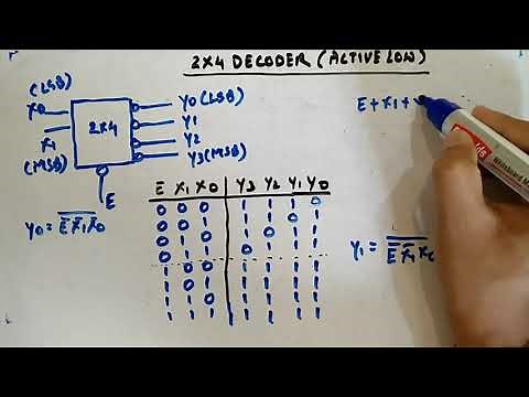 2x4 Decoder (Active Low Output) - Digital Circuits and Logic Design