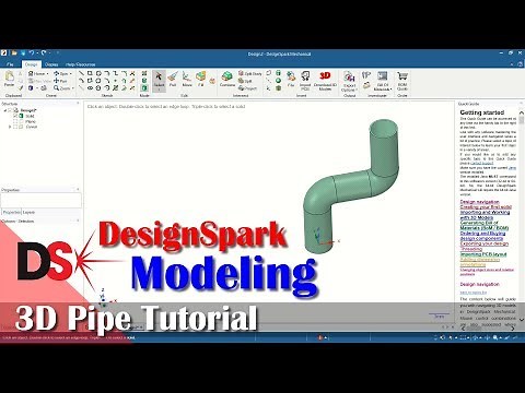 3D Pipe Tutorial With DesignSpark Mechanical