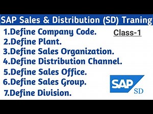SAP SD Enterprises Structure (Part 1) - SAP SD Training