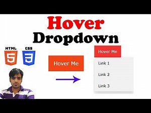 Hover Dropdown using HTML & CSS || Very Easy