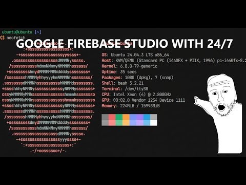 (EN/Tutorial) How to set up Google Firebase Studio and how to keep it running 24/7 (WIP)