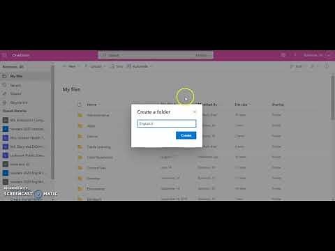 Organizational Tips for Office 365: Creating Folders in OneDrive