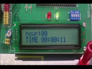 マイコン制御プログラミング設計、組込み制御LCD編6 時刻設定追加ver