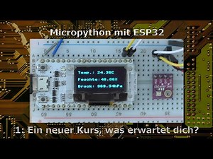 Micropython mit ESP32 - 1: Ein neuer Kurs, was erwartet dich?