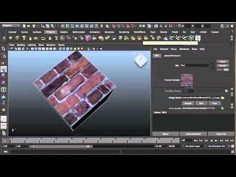 MAYA 3D ModellingTutorial - Materials and texturing in Maya