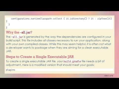 Creating a Single Executable JAR in Your Gradle Project