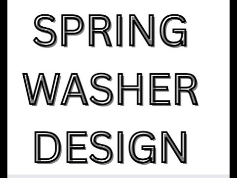 Mechanical Component: Spring Washer (AutoCAD Design)