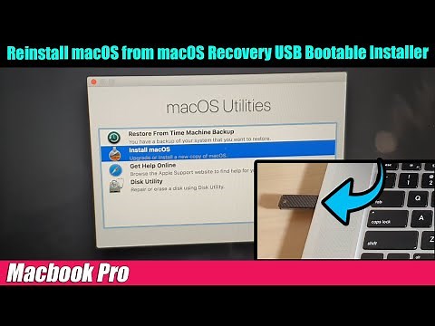 Macbook Pro: How to reinstall macOS from macOS Recovery USB Bootable Installer