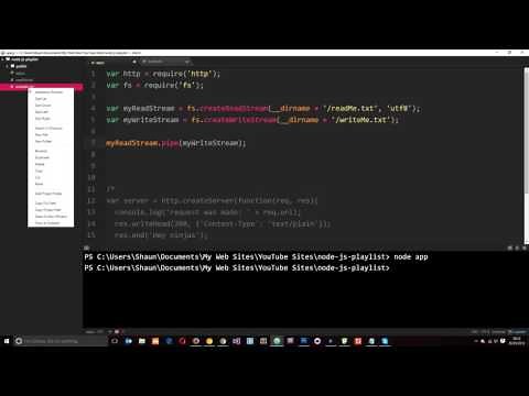 Node JS Tutorial for Beginners #16 - Pipes