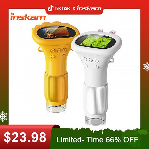 INSKAM Kids Microscope 1000X Handheld Digital Microscope Portable