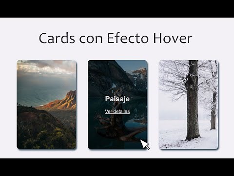 Tarjetas con Efecto Hover | HTML y CSS