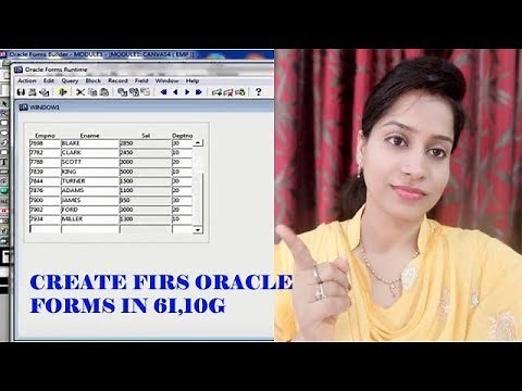 How to create first oracle forms 6i,10g | Oracle apps