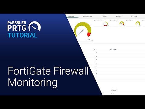 PRTG Tutorial - FortiGate Firewall Monitoring