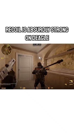 Recoil is absurdly strong on deagle #funny #cs2