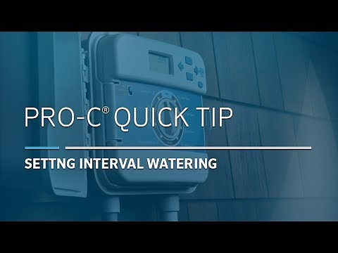 Pro-C Irrigation Controller Basic: 05, Interval Watering