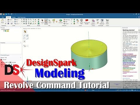 How To Revolve In Designspark Mechanical Tutorial For Beginner