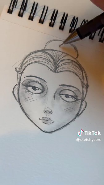 Corpse Bride Victoria Drawing Tutorial - Halloween 2023 Sketch