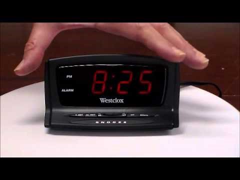 Westclox Auto Set Digital LED Electric Alarm Clock