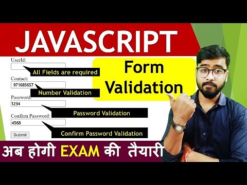 Form Validation in JavaScript | Complete Form Validation | JavaScript Tutorial