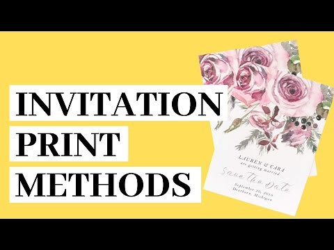 Wedding Invite Printing Methods Explained! (Letterpress + gold foil!)