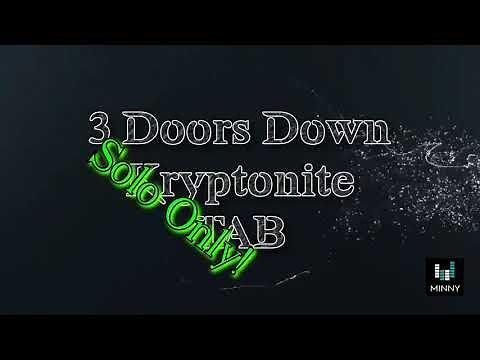 3 Doors Down Kryptonite | Solo Only | Playthrough | Guitar Tutorial | With Tab