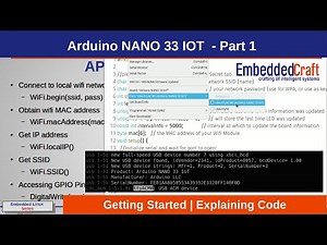 Arduino NANO 33 IOT, Getting Started and Explaining Code - Part 1