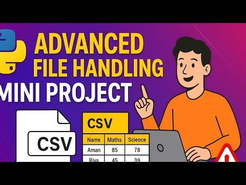Python Advanced File Handling Tutorial | Read, Write, Append, Context Managers, Errors Explained"