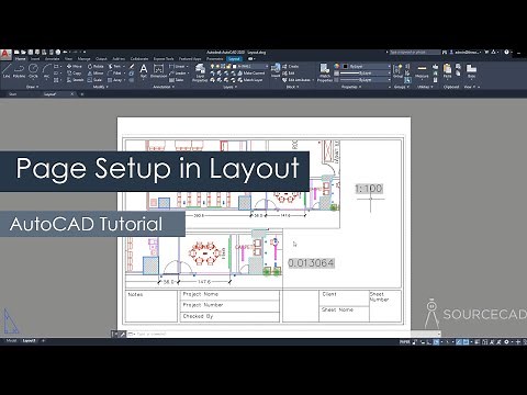 AutoCAD page setup in layout or paper space