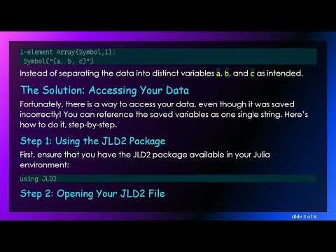 Resolving JLD2 Data Loading Issues in Julia: Accessing Data Stored with Commas