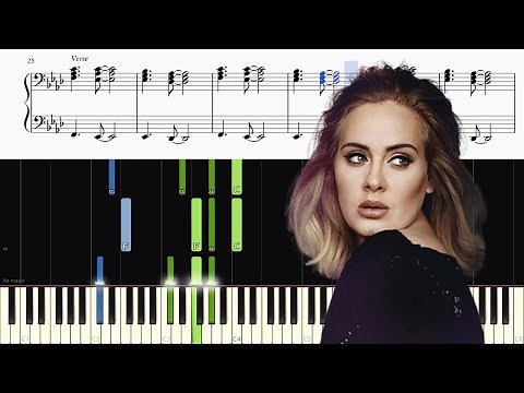 Adele - Hello - Piano Tutorial + SHEETS