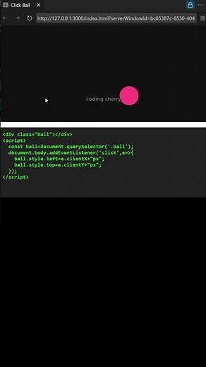 Click Ball Animation Using CSS & JavaScript | Interactive Effect #ClickBall #CSS Animation #Coding