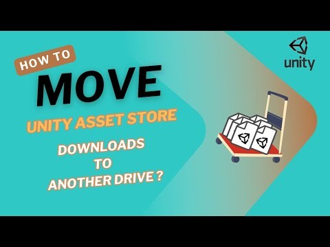 How to move unity asset store downloads to another drive for saving space！