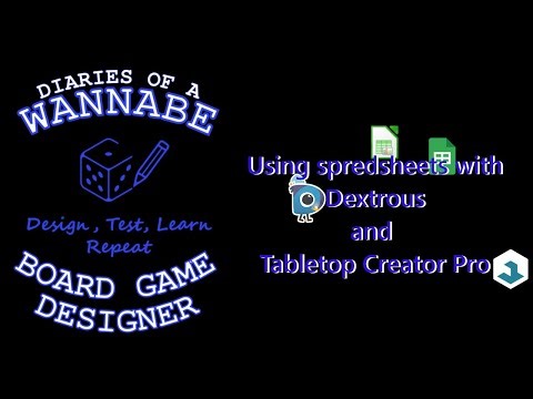 Spreadsheets with Dextrous and Tabletop Creator Pro