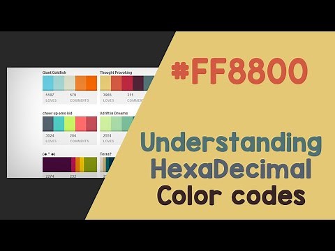 Hexadecimal color codes explanation | how to convert from rgb to hex | Quick programming tutorial